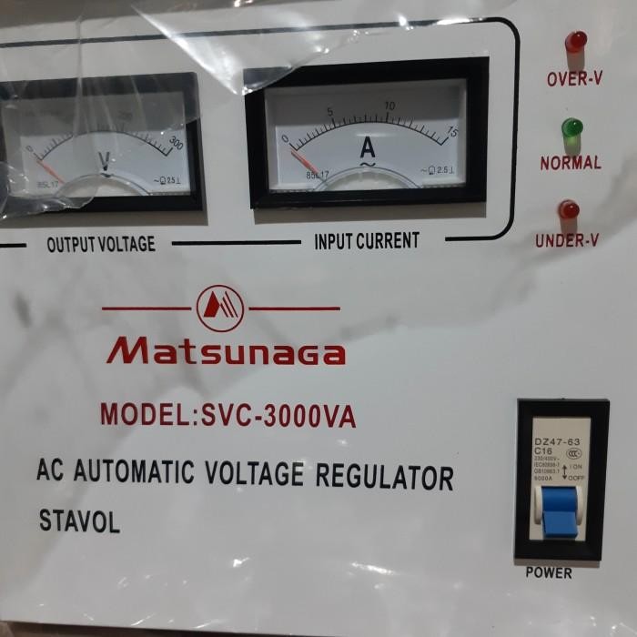 (Expert) STABILIZER MATSUNAGA 3000 WATT STAVOL MATSUNAGA STABILIZER LISTRIK