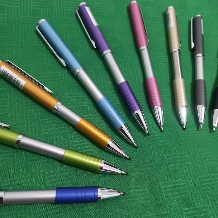 

Terlaris Zebra Bp115 Slide 0.7Mm Isi Tinta Warna Hitam Full Stainless Stationery Pen Besi Pensil