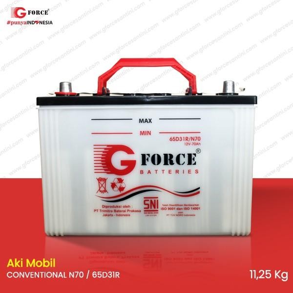 GFORCE N70 - 65D31R (70 Ampere) - Aki Mobil