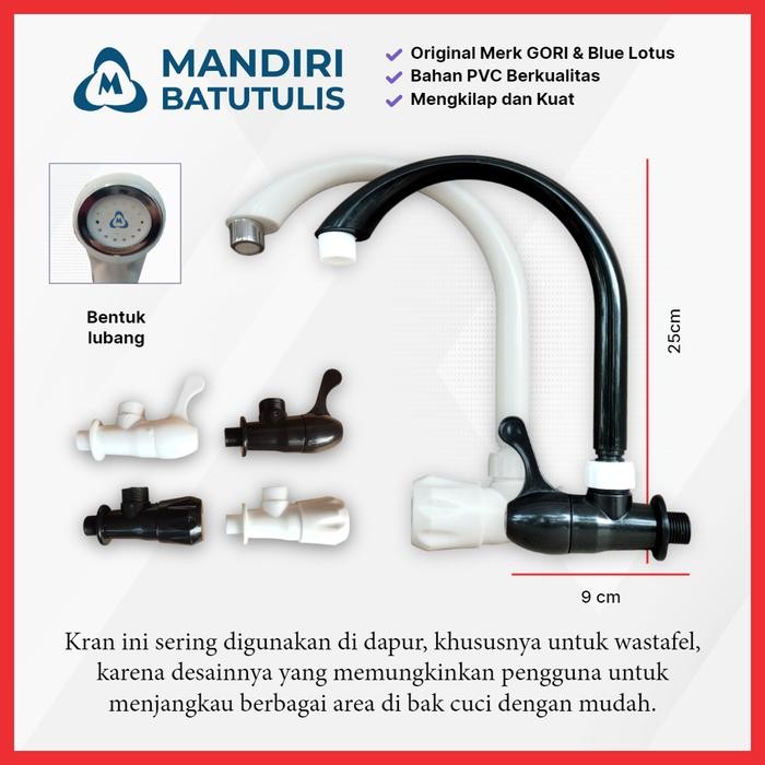 TERMURAH - Keran Cuci Piring - Kran Angsa - Kran Bebek Wastafel PVC