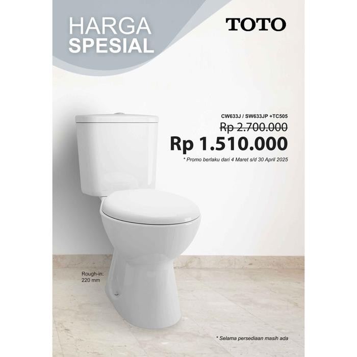 Kloset Duduk TOTO CW633J/SW633JP / Kloset / Toilet