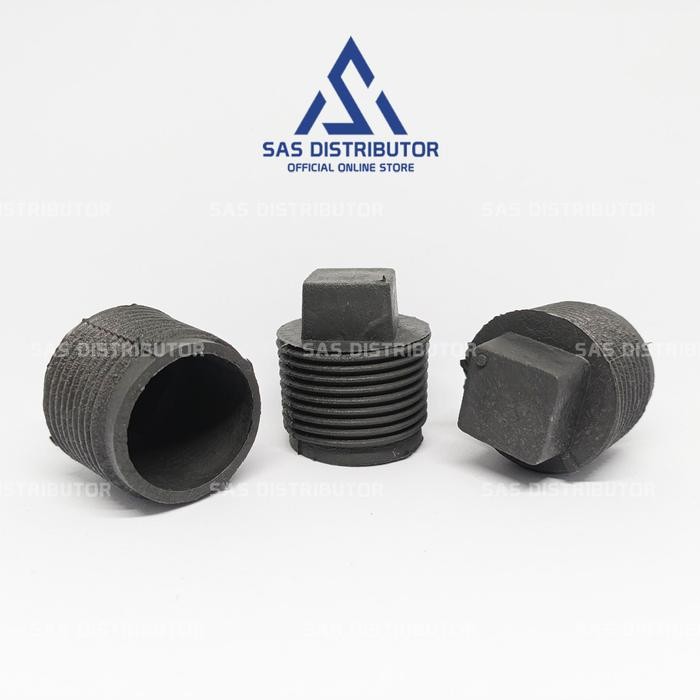 Plug 1" inch PVC / Dop Drat Luar 1" inch / Plu / Tutup Pipa Drat Luar 1 in Sunrise / Dop Ulir Luar