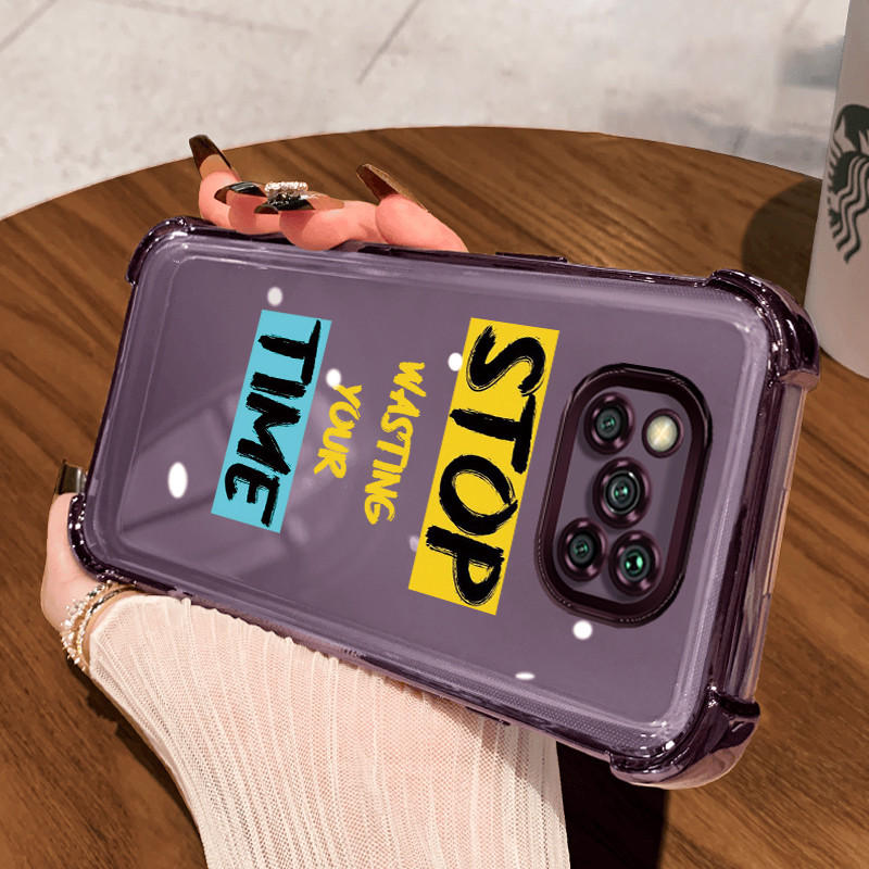 Casing Hp untuk Xiaomi POCO X3 POCO X3 NFC POCO X3 Pro Case Tiga warna Kasing Glitter Perlindungan a