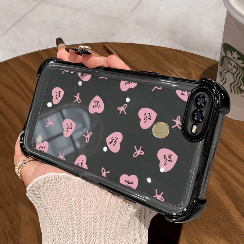 Casing Hp untuk OPPO A7 A5s A12 A12s A11K Case Kasing Glitter Perlindungan airbag Kesing Silikon Sof