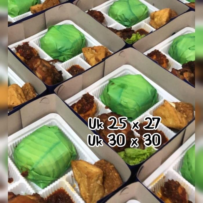 [ 100 Pcs ] Wax Paper / Kertas Nasi Kfc Laminasi Motif Daun Pisang. #Gratisongkir
