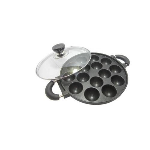 Cetakan Takoyaki-Telur Puyuh-15 Lubang-Teflon+Tutup Kaca #Gratisongkir
