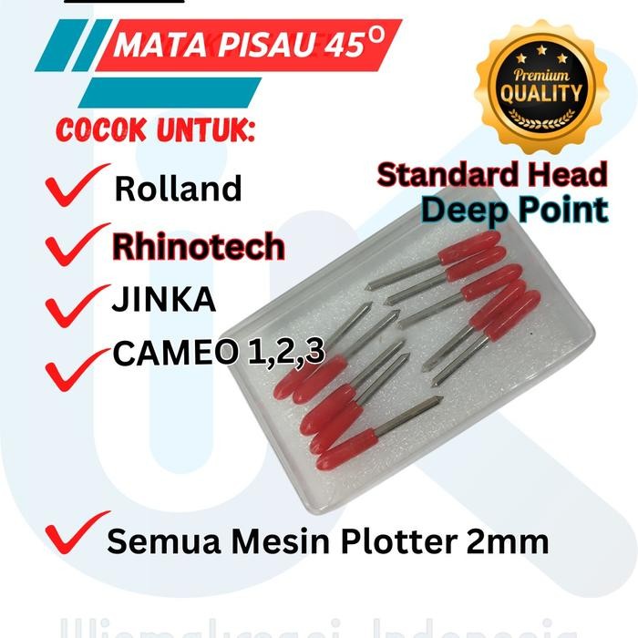 

Pisau Cutting Cutter Blade Jinka, Roland, Gcc, Jaguar 45 Derajat Mesin Stiker
