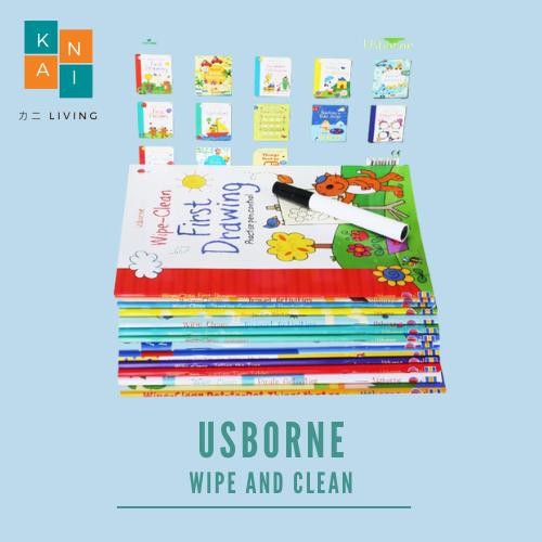

Usborne Wipe Clean Activity Book Buku Edukasi Anak Buku Aivitas Anak