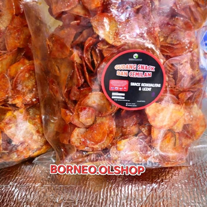 

Singkong Lengket Atau Rujak Atau Pedas 500Gram Dan 1Kg Food Snack Keripik Cemilan Makanan