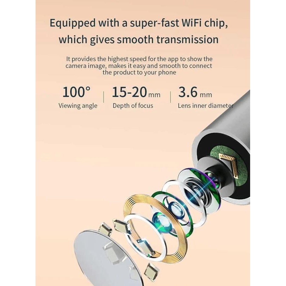 Mibo Kamera Endoskopi Otoskop Ne-3B Pro Alat Pembersih Telinga & Pemeriksa Kesehatan Telinga Ear