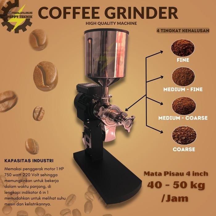 Mesin Giling kopi 4inch Industri 50 kg Grinder Penepung