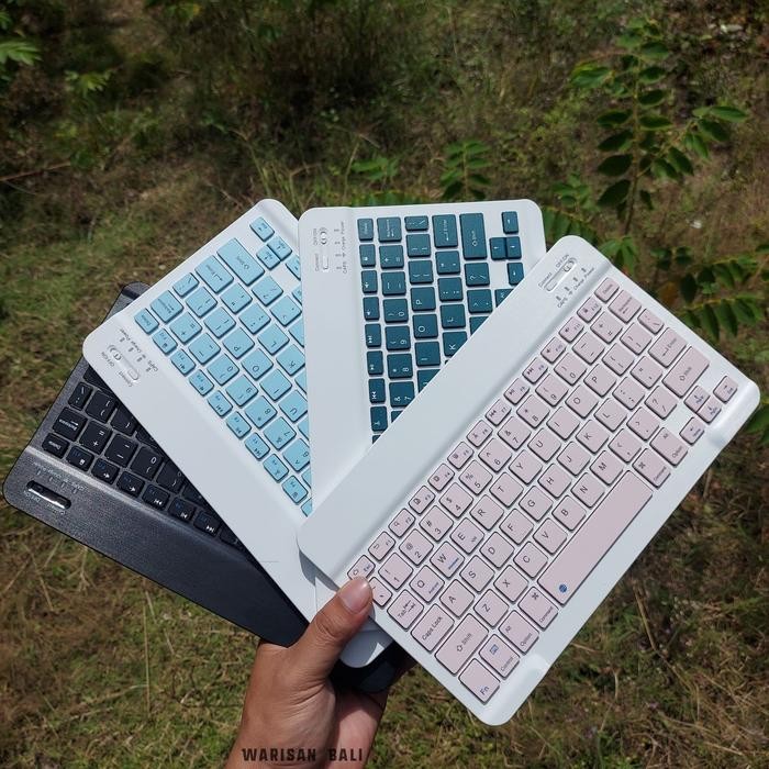 Doremi.store43 Keyboard Bluetooth Wireless Tablet Ipad Komputer dan HP Keyboard mini