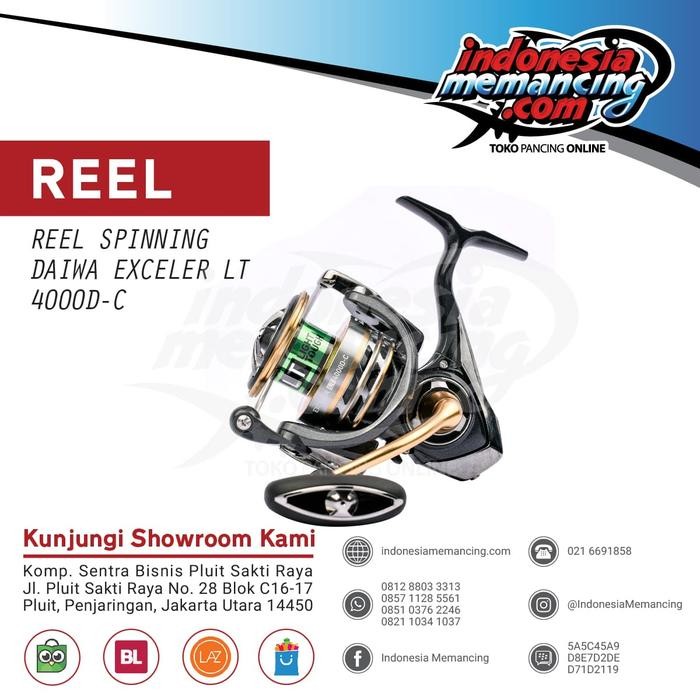 Terlaris Reel Spinning Daiwa Exceler 2017 4000D C Lt