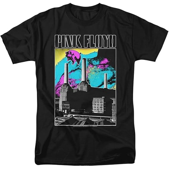 Kaos Unisex Dewasa Pink Floyd Animals Sky