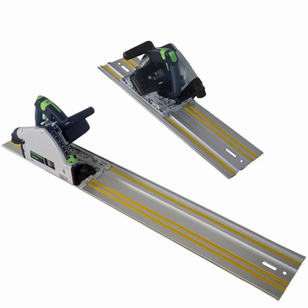 Track Saw Guide Rail Aluminum Extruded Guided Rails for Circular Saw Track Repeatable Rip Cuts &