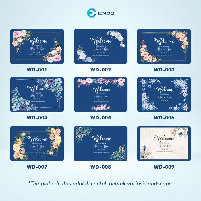 Pesta_Genz Dekorasi Lamaran Acrylic Welcome Wedding Sign Welcome Board