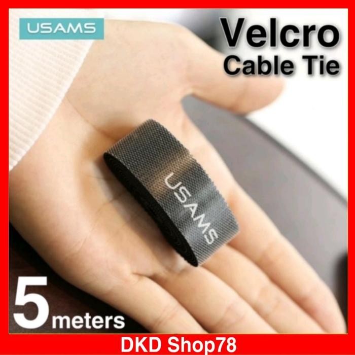 

TERBARU! USAMS Velkro Cable Tie Organizer Pengikat Kabel Kuat Factory Direct