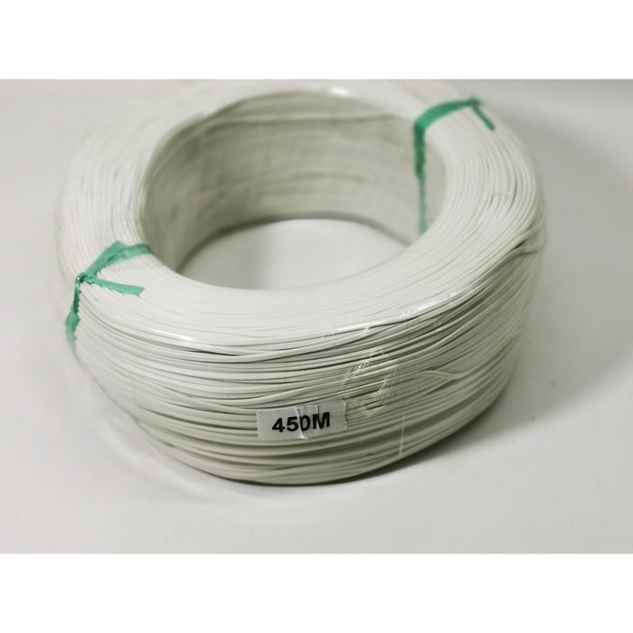 

TERBARU! Kabel Kawat Ikat ( Twist Tie ) PUTIH 450 Meter - pengikat kabel