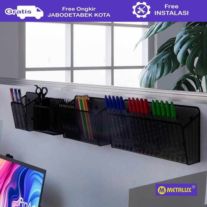 

METALUX GION - Tempat Alat Tulis Magnetik Magnetic Office Desk Organizer Magnetic Pen Holder