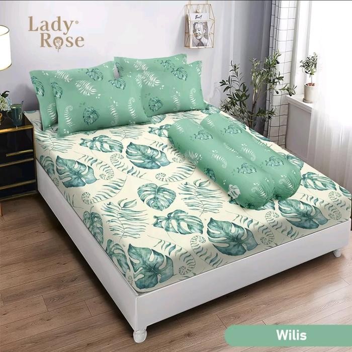 sprai lady rose 180x200 motif /sprei 200x200 lady rose