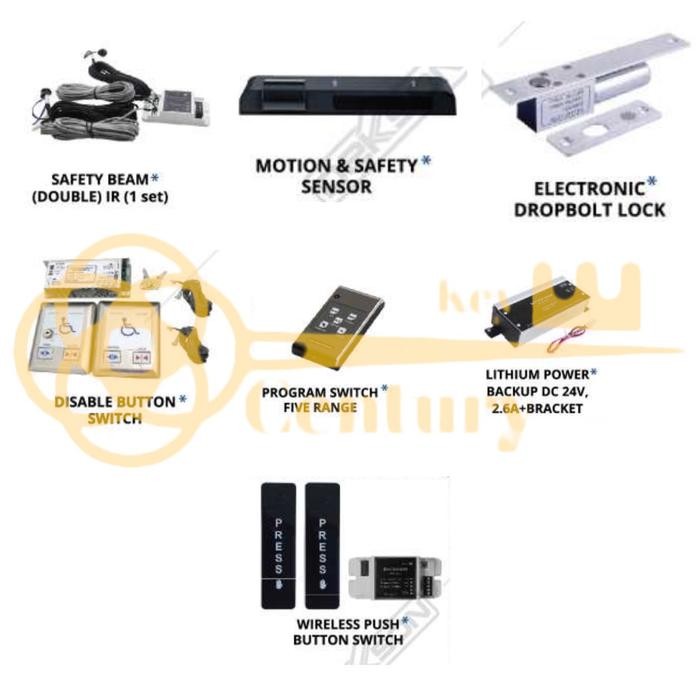 Bagus Automatic Sliding Door Dekkson Asd-D120B L4.2M Automatic Optional