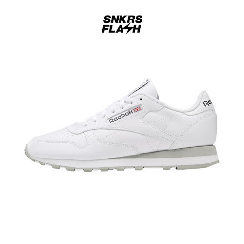 REEBOK Classic Leather Triple White Sepatu Sneakers Unisex - 100008789 - Size 40