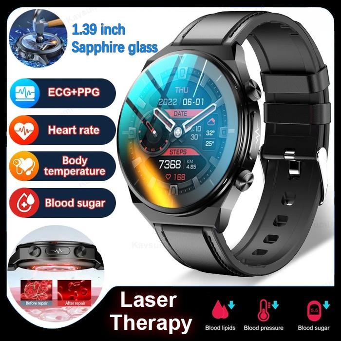 2023 ECG+PPG Smartwatch Men Blood Sugar Blood lipids Blood Pressure