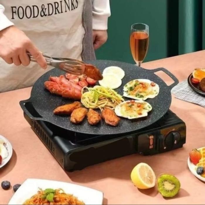 PREMIUM Wajan Konduksi Anti Lengket GSF Europa/Wajan Panggangan Korean Anti Lengket/Alat Panggang