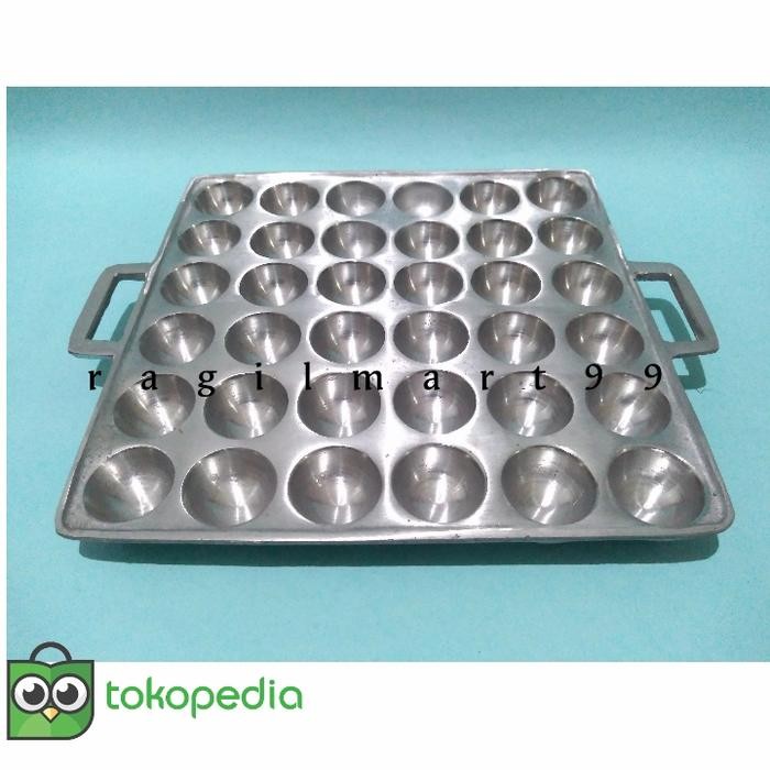 PREMIUM Wajan / Loyang Pentol Goreng, Sate Telur Puyuh & Pentol Korea Isi 36