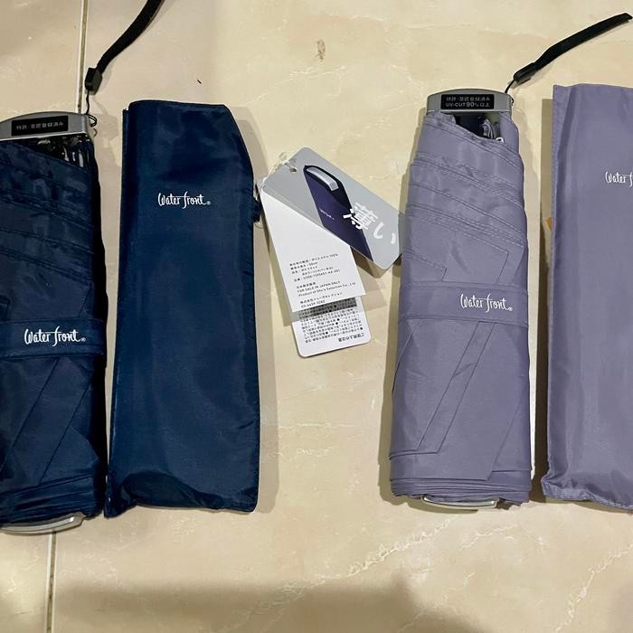 Ori jepang payung lipat pipih uv merk waterfront