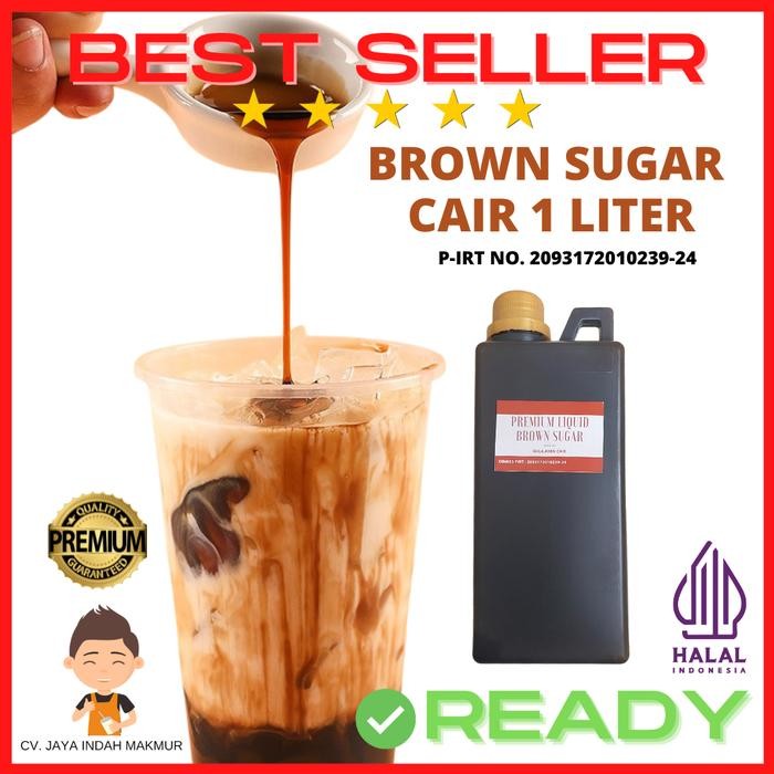 

New 100% Premium Organic Brown Sugar Gula Aren Gula Merah Cair 1 Liter