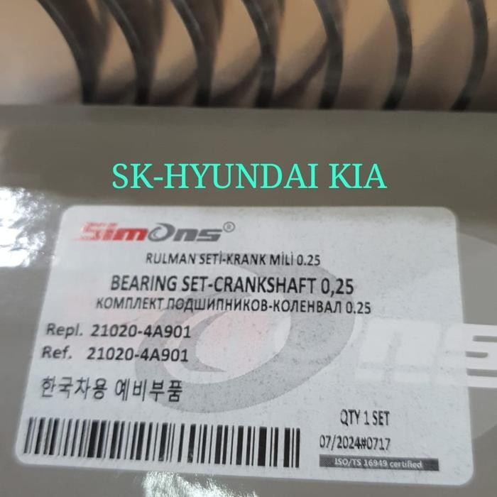 Metal Duduk 0.25 Hyundai H1 Diesel