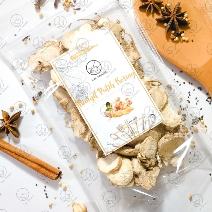 

PREMIUM 100gr Kunyit Putih Kering / Dried Curcuma Zedoaria / Rempah / JSR 100%