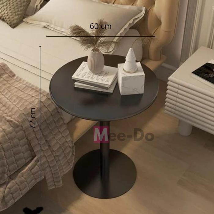 Meja Makan Cafe Teras Bulat Mdf Table Minimalis