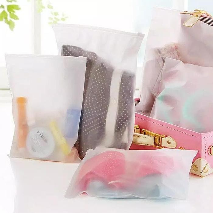 PREMIUM Travel Bag Ziplock Zipper Bag Plastik Klip Ziplock Pouch Travel Pouch