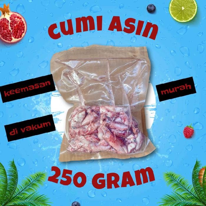 

PREMIUM Cumi Asin Kemasan Vakum 500 gram 1000 gram 1 kg / cumi super / cumi telor / cumi sedang semi