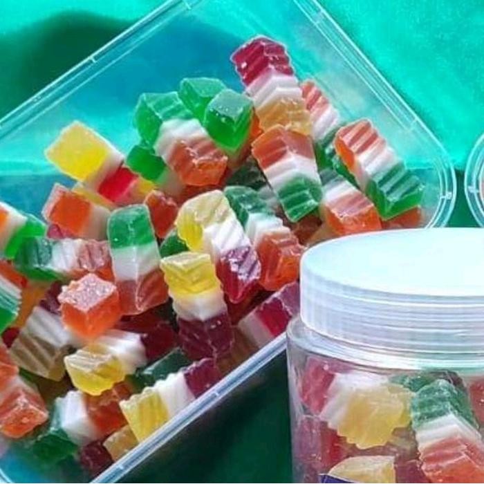 

PREMIUM Manisan Agar-Agar Kering legit&lezat 1kg Candy Food