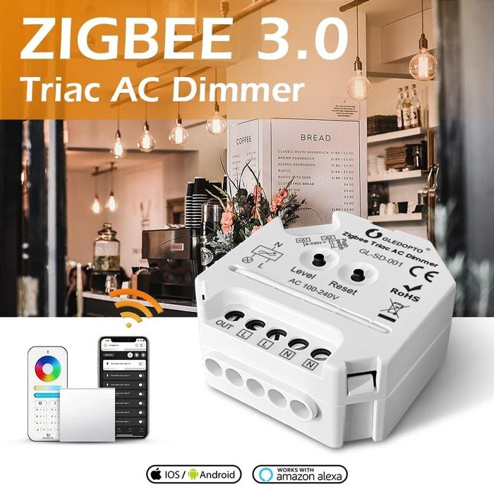 Zigbee Traic AC Dimmer for dimmable LED Smart Controller Switch
