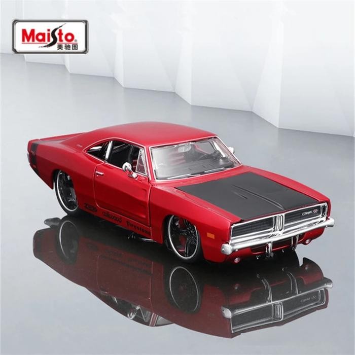 Maisto 1:24 1969 DODGE CHARGER R/T Alloy Racing Car Model Diecasts
