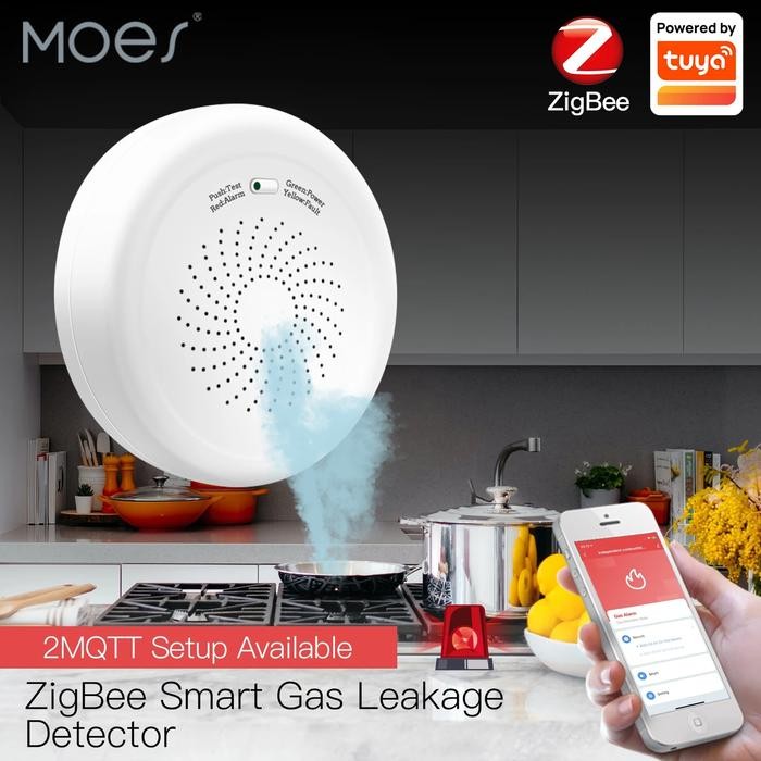 Smart ZigBee Gas Leakage Detector Combustible Sensor Tuya Smart Home