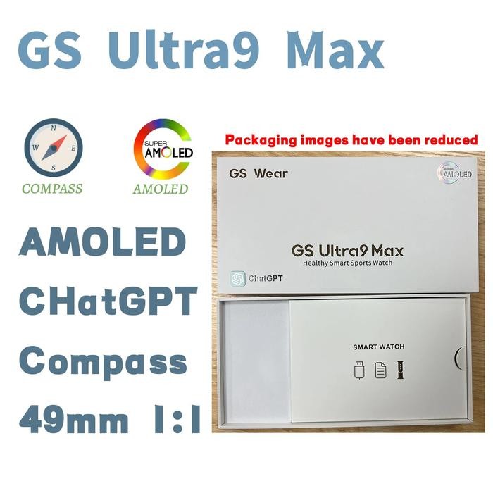 Original GS Ultra9 Max ChatGPT Men's SmartWatch 49mm Compass GPS