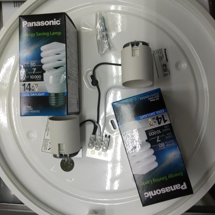 Kap Baret Panasonic Nlp54702 E27 Ceiling Light Lampu Plafon Outbow Led