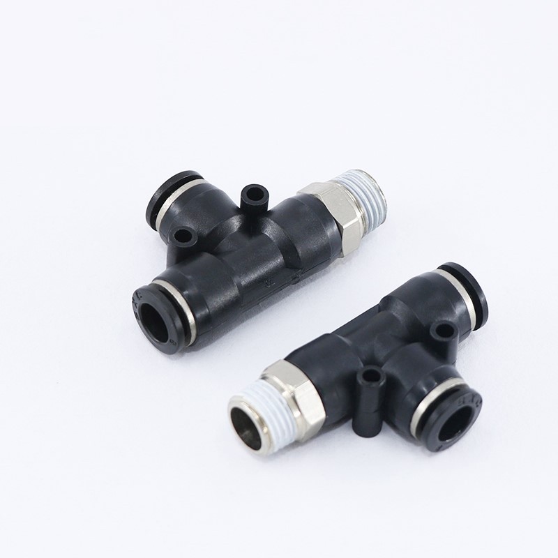 Pneumatic Connector 10mm 8mm 6mm 12mm Hose Tube T Shape Tee Air