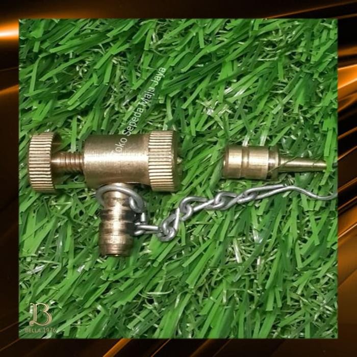 Terlaris Cop pompa l Kepala pompa Kuningan bisa untuk pompa sepeda