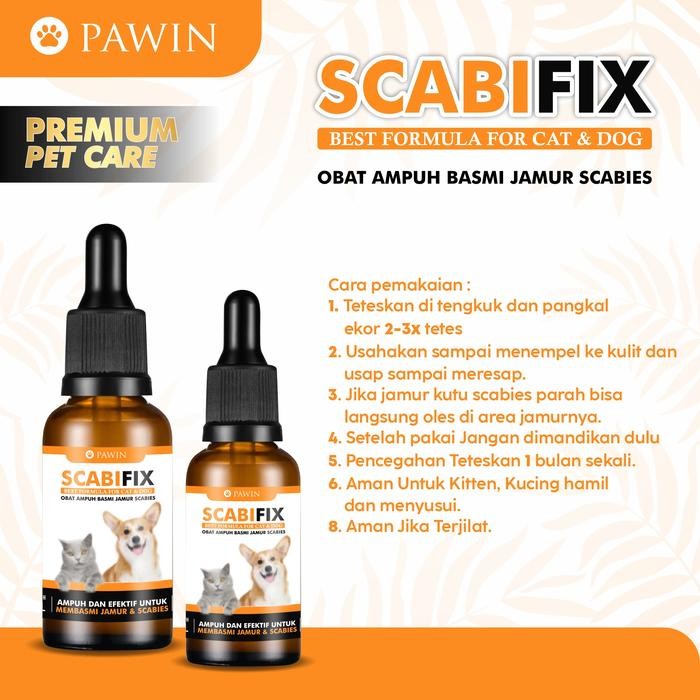 OBAT SCABIES ANJING KUCING AMPUH BASMI JAMUR SCABIES SCABIFIX