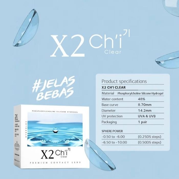 X2 Chi Clear Softlens