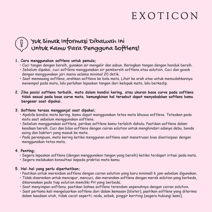 Exoticon Softlens - A+ New - Grey Eye Brown