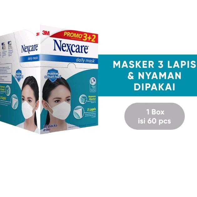 Nexcare 3M Masker Daily Fit Mask Putih Rejuvenate Box
