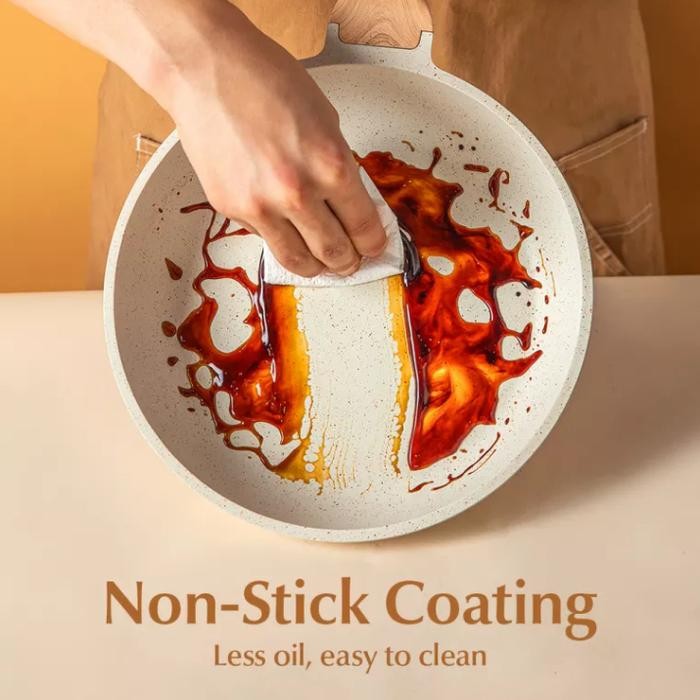 Carote Fry Pan Ice Cream 20 cm 24 cm plus tutup