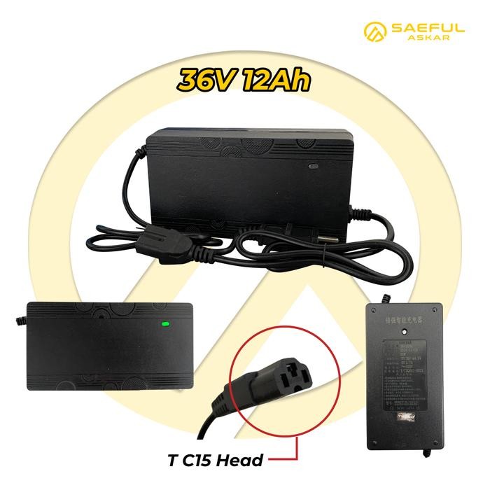 Terlaris Charger Sepeda Listrik 36V 12Ah Universal Charger Motor Listrik / Baterai Pengisi Daya